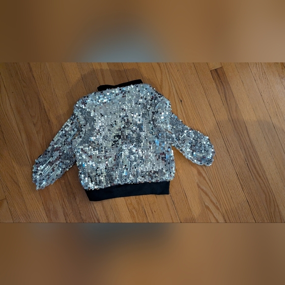 Weissman Sequin Jacket with Blue and Pink Stars - Picture 3 of 4